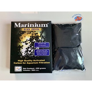 Marinium Black Crystal ถ่านคาร์บอน 250 grams ช่วยดูดซับกลิ่น ทำให้นำ้ใส สำหรับตู้ปลาทะเลเเละนำ้จืด