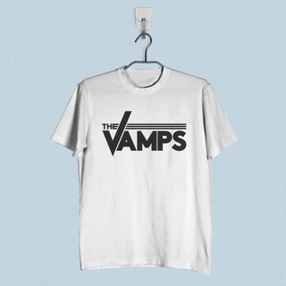 [S-5XL]เสื้อยืด พิมพ์ลายโลโก้ The Vamps Band