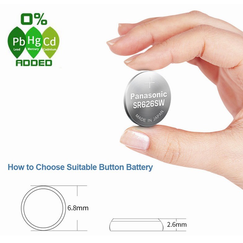 ถ่านกระดุม ถ่านนาฬิกา  Panasonic SR626SW หรือเบอร์ 377 ก้อนล่ะ 30 บาท ราคา ถูกที่สุด ดีลบีเคเค แกลเลอรีภาพที่ 7