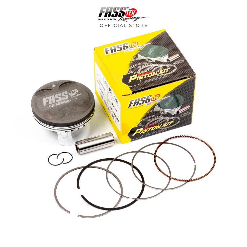 FORGED PISTON LC135 66MM (OFFSET 0.4MM) FASSTEK