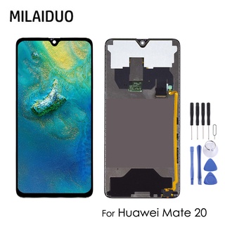 Tft หน้าจอสัมผัสดิจิทัล lcd 6.53 นิ้ว พร้อมกรอบ สําหรับ Huawei Mate 20 Mate20 HMA-L29 HMA-L09