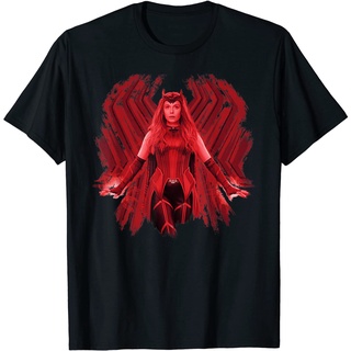 เสื้อยืด พิมพ์ลาย Marvel Wanda Maximoff is the Scarlet Witch สําหรับผู้ใหญ่9.h