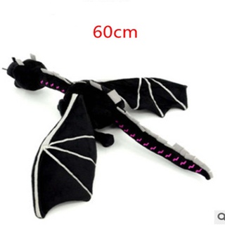 30cm/60cm Ender Dragon Plush Toys Pickaxe Black Minecraft Enderdragon Stuffed Plush Toys Cartoon Game Soft Toy Kids