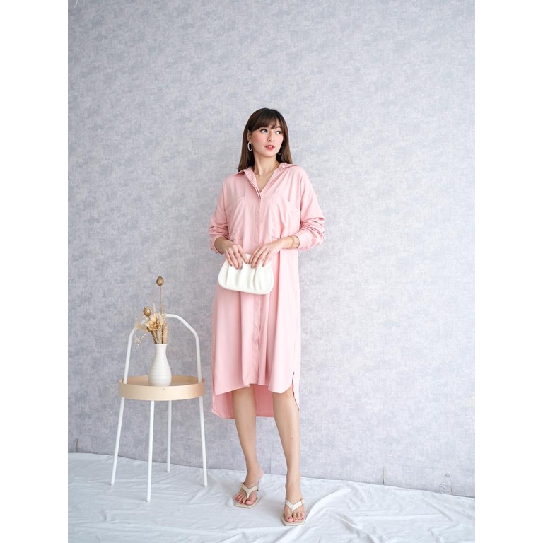 NAOMI RAYON SHIRT DRESS