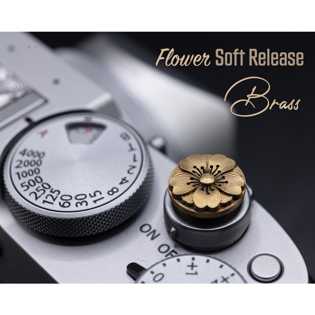 ปุ่มชัตเตอร์ลายดอกไม้ Soft Release Flower Fuji X100V XPRO3 Leica Q3 M11 M10R M10P M10
