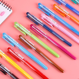 M＆G. 0.38mm Colorful Full-Needle Nib Gel Pen Creative Rainbow Color Hexagon Pen