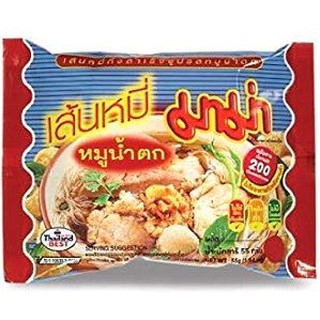 มาม่า เส้นหมี่หมูน้ำตก ขนาด 55กรัม ยกแพ็ค 30ซอง เส้นหมี่กึ่งสำเร็จรูป MAMA MOONUMTOK