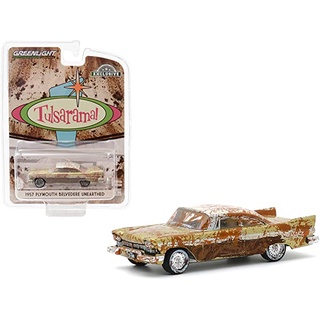 Greenlight 1/64 Exclusive Tulsarama 1957 Plymouth Belvedere Unearthed 30158