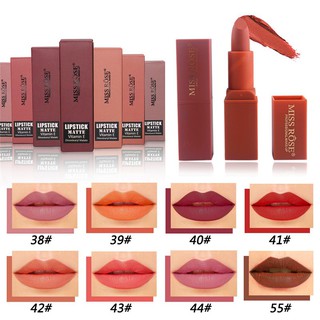 Miss Rose ลิปสติก Matte เพิ่มความชุ่มชื้น เครื่องสำอาง สำหรับแต่งหน้า