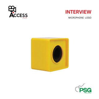 ACCESS INTERVIEW MICROPHONE LOGO - Yellow