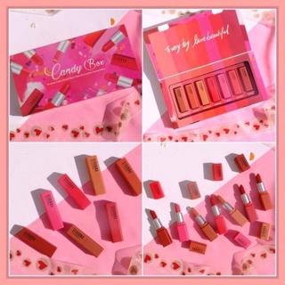 Lip set Sivanna candy box อินเทรนสุดๆ รับประกันว่าติดใจทุกสี สีสวย สีฮอต ปังทุกสี ก็ต้องเซทสุดคุ้มเซทนี้เลย (1 set มี7สี