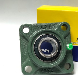 API ตลับลูกปืนตุ๊กตา UCF 205-16 Pillow Block Unit Bearing ลูกปืนมาพร้อมเสื้อ API Brand UCF205 เพลา 1 นิ้ว เหล็ก