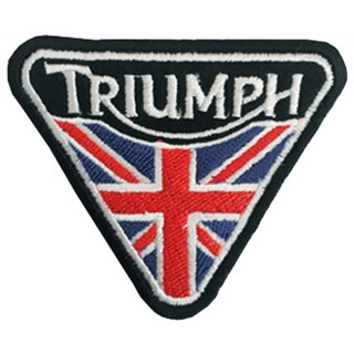 อาร์มรีดติดเสื้อผ้า ปักลาย TRIUMPH อาร์มรีดปักลาย TRIUMPH ป้ายรีดติดผ้า ปักลาย TRIUMPHตัวรีดติดผ้า