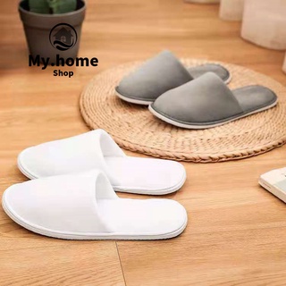 รองเท้าโรงแรม รองเท้าใช้แล้วทิ้ง (อย่างหนา) มี2สีให้เลือก