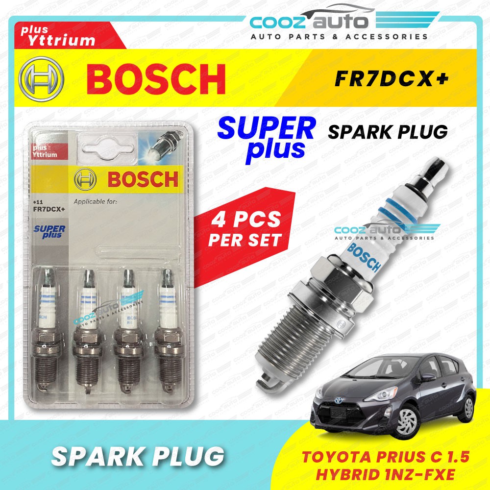 Toyota Prius C 1.5 Hybrid Bosch Super Plus พร้อมหัวเทียน Yttrium FR7DCX+