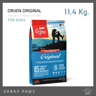 อาหารสุนัข Orijen ออริเจน สูตร Original เกรดซุปเปอร์พรีเมียมจากแคนาดา ขนาด 11.4 Kg.