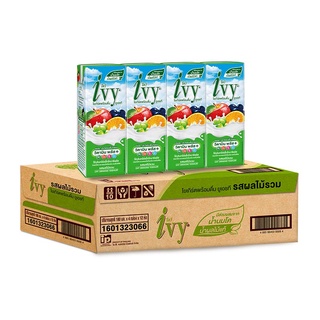 ไอวี่ นมเปรี้ยว รสผลไม้รวม 180 มล.x 48 กล่อง Ivy UHT Drinking Yoghurt Mixed Fruit Flavoured 180 ml x 48 Boxes