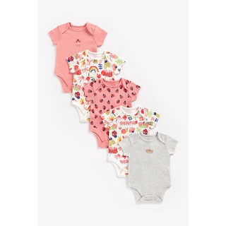 Mothercare love bug bodysuits - 5 pack ZA049 ชุดบอดี้สูทเด็กทารก