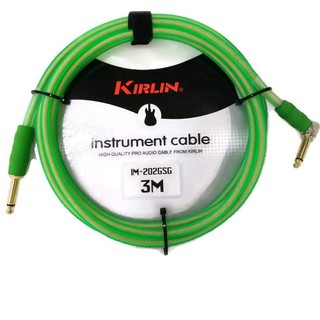 Kirlin Instrument Cableสายแจ็คเรืองแสง (สีเขียว) รุ่น IM-202GSG - 3M