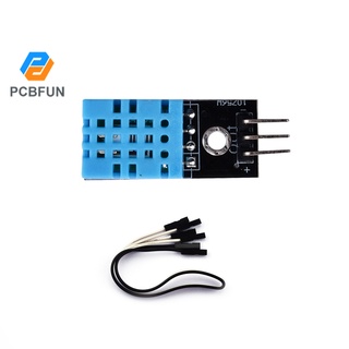 Pcbfun DHT11 โมดูลเซนเซอร์อุณหภูมิและความชื้นดิจิทัล พร้อมสายดูปอง