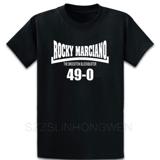 [S-5XL]เสื้อยืดแขนสั้น พิมพ์ลาย Rocky Marciano The Brockton Blockbuster 49 โอเวอร์ไซซ์ S-5XL แฟชั่นฤดูร้อน สําหรับผู้ชาย