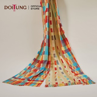 DoiTung Scarf - Nachos, Bamboo 100% (50x200 cm.) ผ้าพันคอ ทอมือ ใยไผ่ 100% ดอยตุง