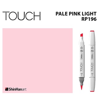 TOUCH TWIN BRUSH MARKER RP196 (PALE PINK LIGHT) / มาร์คเกอร์หัวพู่กัน-หัวตัดขนาดกลาง รหัส RP196 (PALE PINK LIGHT)