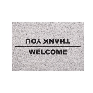 [MT01-00000033] พรมเช็ดเท้า พรมดักฝุ่น ลาย welcome / thank สั้น 40x60 ซม