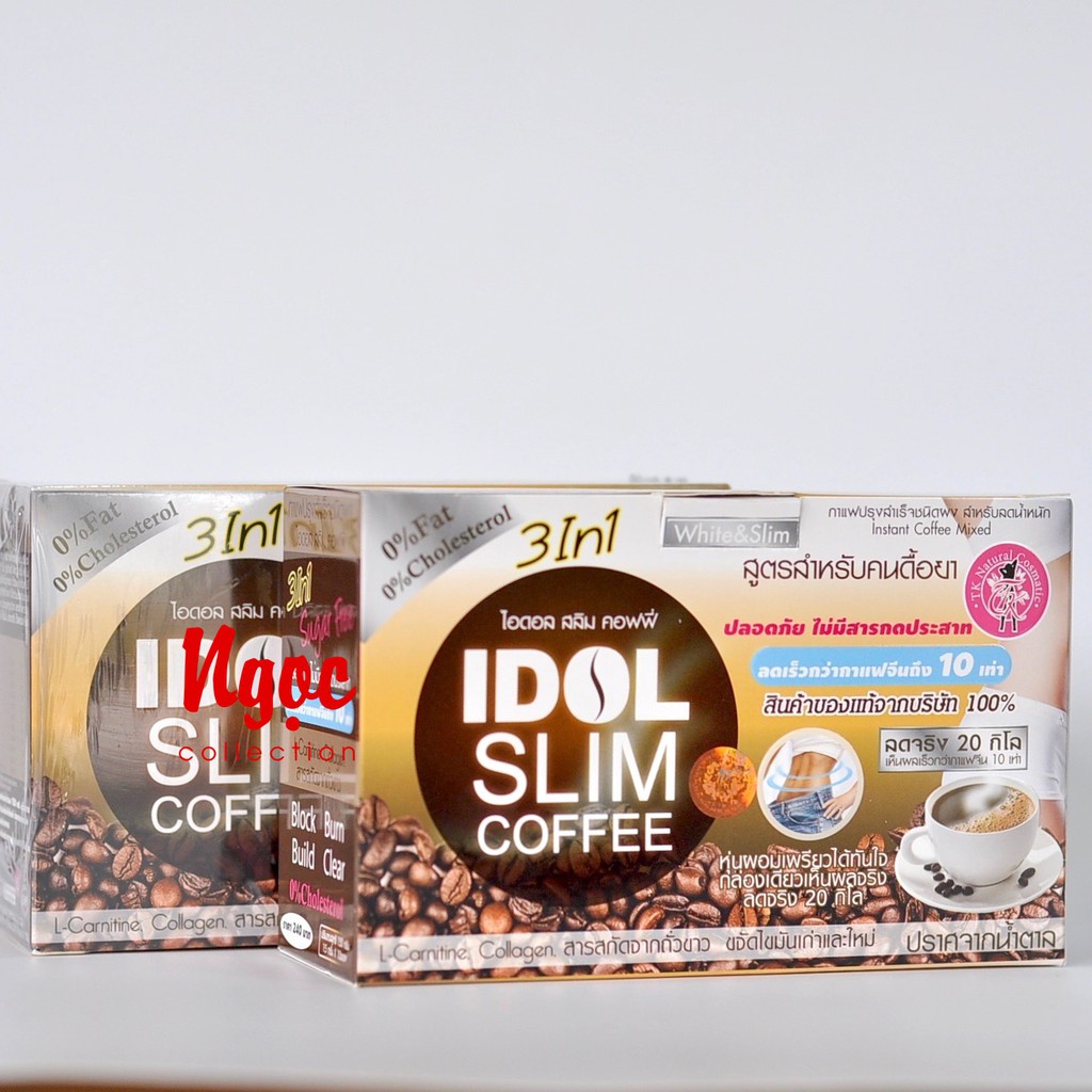 คอมโบ 2 กล ่ อง Thai Idol Slim Coffee ( 10 ซอง x 15g