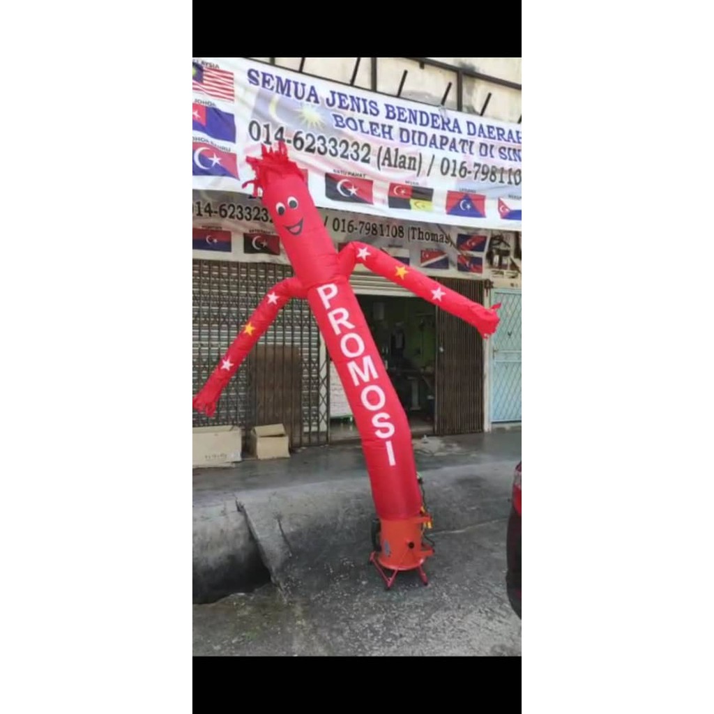 Sky Dancer Puppet สําหรับโบลเวอร์ 12 นิ้ว การพิมพ์ 2 ด้าน