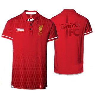 เช็คไซด์ก่อนสั่งซื้้อ !!!!!   เสื้อโปโลลิเวอร์พูล ลิขสิทธิ์แท้ LFC-PL-022RD ราคา 650 บาท (สีแดง)