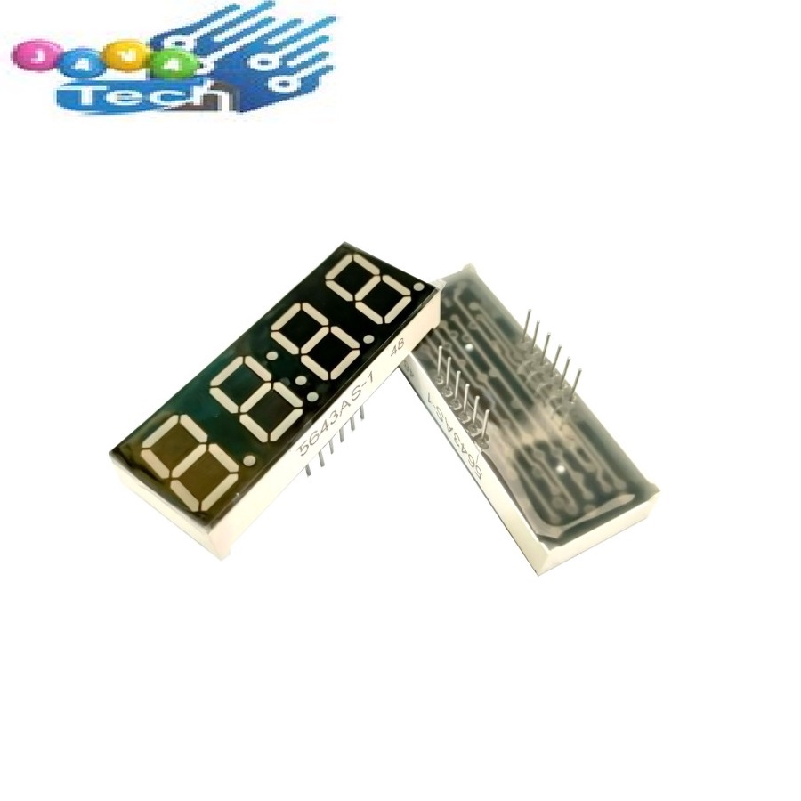 MERAH Seven Segment Display 7 Segment Red 0.56 นิ้ว 4 หลักนาฬิกา