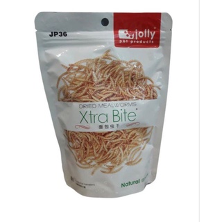 Jolly Xtra bite หนอนอบแห้ง อาหารเสริมสัตว์เลี้ยง