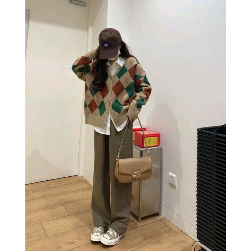 คาร์ดิแกน BTS Taehyung พรีเมี่ยม Size L XL / คาร์ดิแกน Rhombus / BTS Taehyung เสื้อกันหนาว / เสื้อแจ