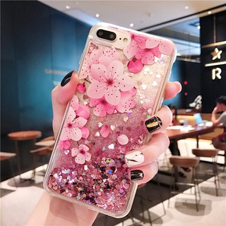 Huawei Y9S Y6S Y5P Y69 Y8P YMAX Mate20X P20 P30 lite Mate10 Mate20 P40 Pro Nova7 Nova 7i เคสโทรศัพท์มือถือ quicksand peach blossom Soft case