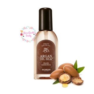 Skinfood  Argan Oil Silk Plus Hair Essence 100ml เอสเซ้นส์บำรุงเส้นผมจากน้ำมันอาร์แกนสำหรับผมแห้งและผมขาดความเงางาม