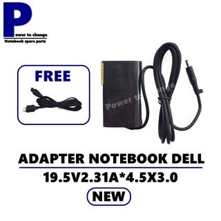 ADAPTER NOTEBOOK DELL 19.5V2.31A*4.5X3.0 NEW  / สายชาร์จโน๊ตบุ๊ค เดล + แถมสายไฟ