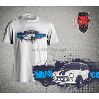 เสื้อยืดผ้าฝ้ายพิมพ์ลายแฟชั่น เสื้อยืดแขนสั้น คอกลม ผ้าฝ้าย พิมพ์ลาย Mini Cooper Grunge สไตล์คลาสสิก แฟชั่นสําหรับผู้ชาย