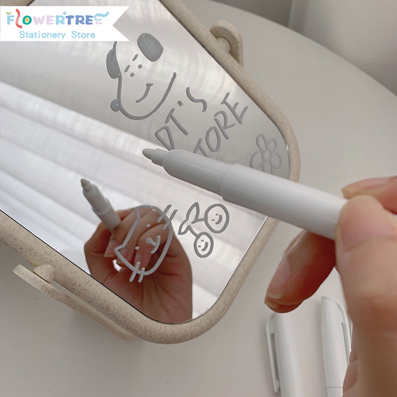 Flowertree INS White Board Pen Note Marker For Mirror Refrigerator