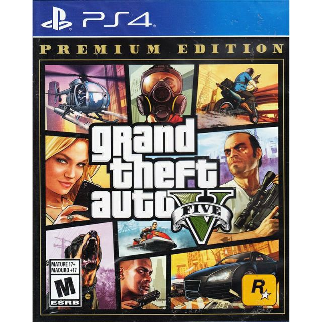 (มือ 1) PS4 : GTA V / Grand Theft Auto V : Premium Online Edition (Z.1/Eng)