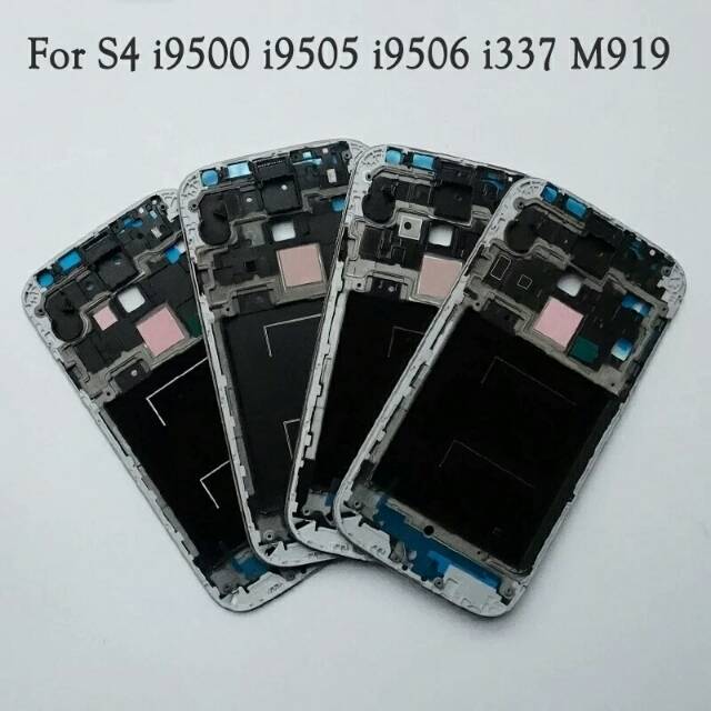 กรอบ Bezzel Bezel กลางกระดูก Lcd Stand Samsung Galaxy S4 I9500 I9505 I9506