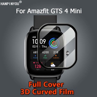 สําหรับ Amazfit GTS 4 Mini Smart Watch Ultra Clear 3D โค้งนุ่ม PMMA ฟิล์มป้องกันหน้าจอ - ไม่ใช่กระจกนิรภัย