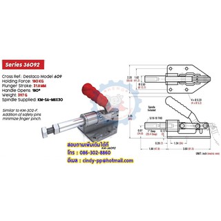 ตัวจับยึดแคมป์ Toggle clamp #36092