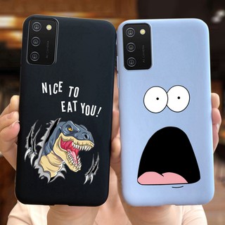 เคสโทรศัพท์ซิลิโคน Tpu แบบนิ่มเนื้อแมตต์สําหรับ Samsung Galaxy A03S A02 M 02 Samsunga 03S A037F A 02