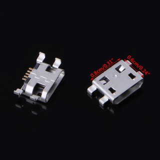 ซ็อกเก็ตUsb Type B Micro Usb 5 Pin Female ที่ชาร์จ 10ชิ้น