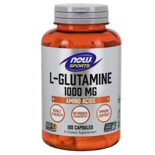 แอลกลูตามีน 1000มก. 120เม็ด Now Foods, Sports, L-Glutamine, Double Strength, 1,000 mg, 120 Capsules