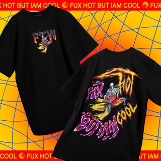 [ใส่โค้ด INC99SH2 ลดทันที 200.-] [FTW] เสื้อยืด ลายเซิฟสเก็ต สไตล์สตรีท oversize รุ่นFUX HOT BUT I AM COOL T-SHIRT