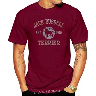 [S-5XL]เสื้อยืด พิมพ์ลาย Jack Russell Terrier Est. สําหรับผู้ชาย 1819 เสื้อยืด สําหรับผู้ชาย