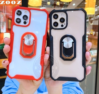 OPPO Reno6 (4G) Reno 6 Z (5G) Reno4 F Lite Reno3 Pro Reno2 F Z Reno 2 A16 TPU Case Back Cover Protective Airbag Rubber Shell Bumper Transparent Covers Cases for A 16 Reno 6 4 3 pro 6z 6pro 4Lite 2 f z Clear Shockproof Casing + Holder Ring Kickstand