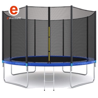 แทรมโพลีน ของเล่นเด็ก ขนาด 6,8,10,12 ฟุต Trampoline 6,8,10,12 FT สปริงบอร์ด มีบันได 8,10,12 ฟุต ของเล่นกลางแจ้ง Outdoor